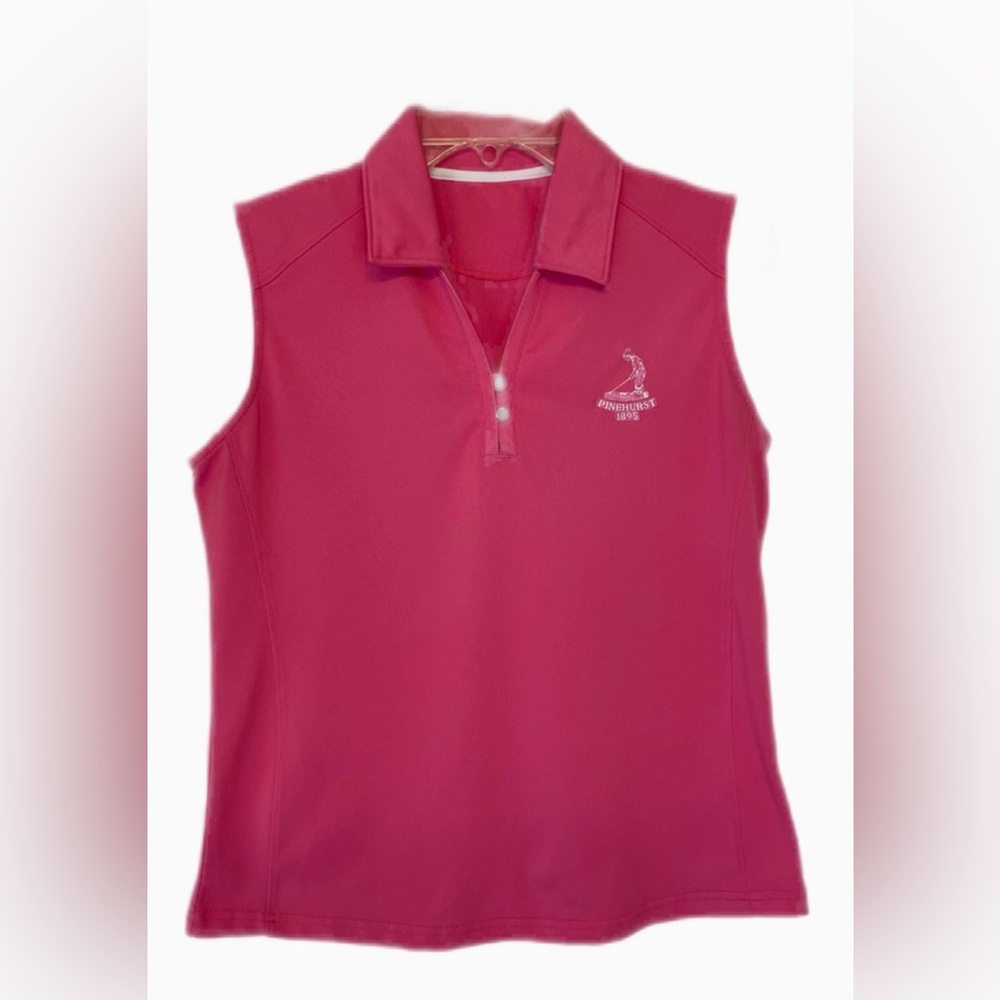 Women’s hot pink sleeveless size small golf top by Pinehirst 1895